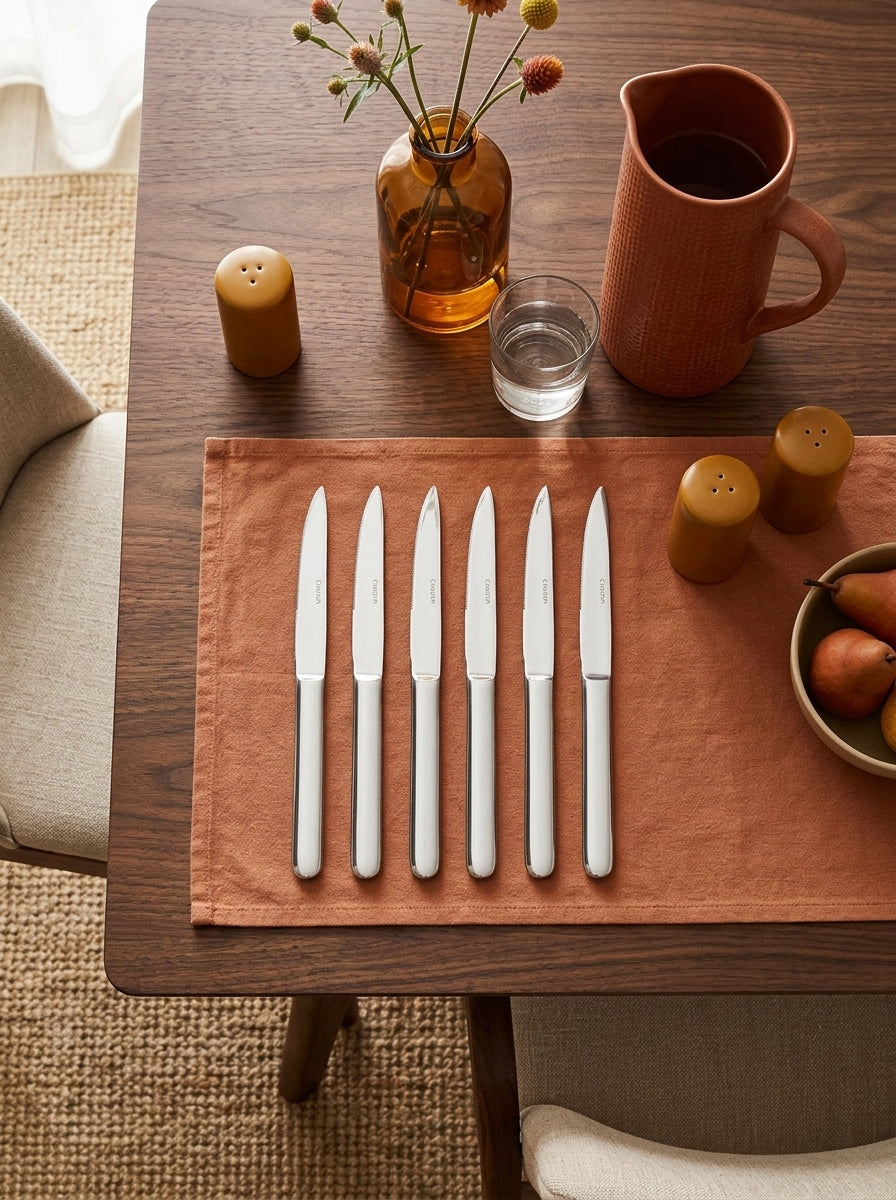 Concorde - Set De 6 Couteaux Steak - Acier Inoxydable - Inox