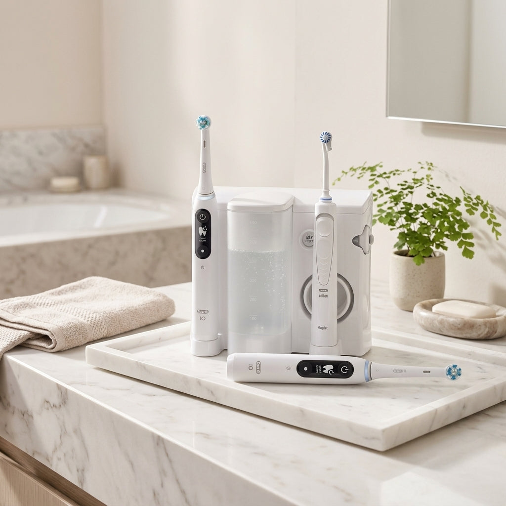 Oral-B Oral Health Center Water Flosser + Cepillo de dientes eléctrico