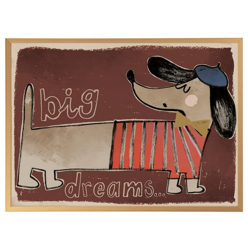 POSTER teckel 50X70CM - studioloco