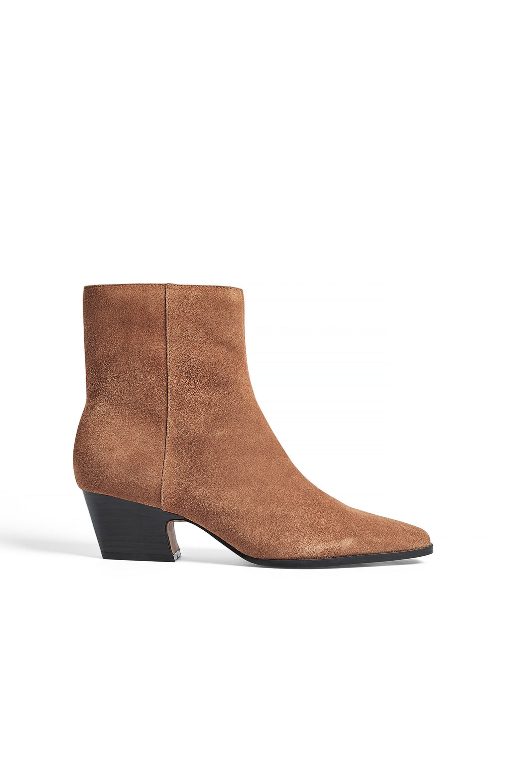 Bottes Suede Block Heel Ankle - Fauve