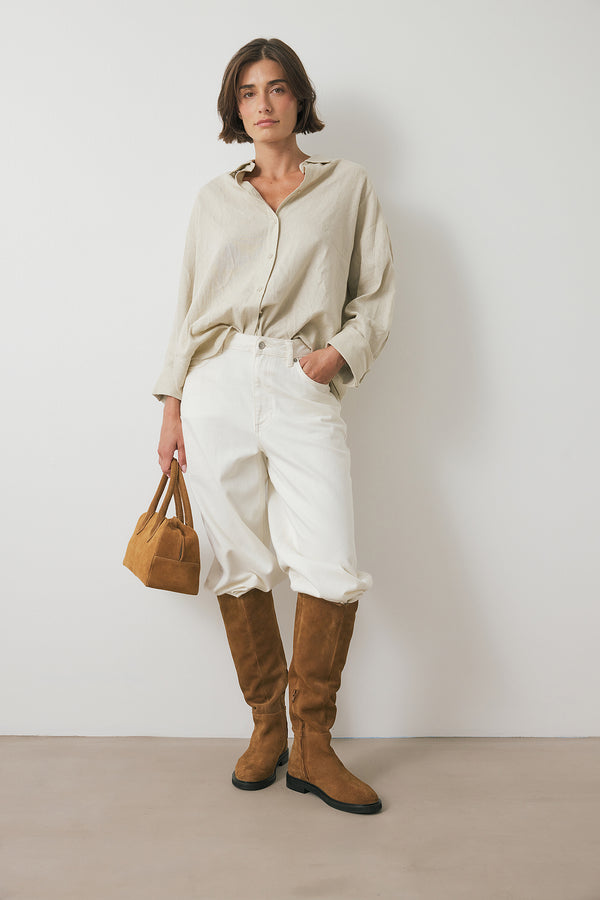 Bottes Suede Riding - Fauve