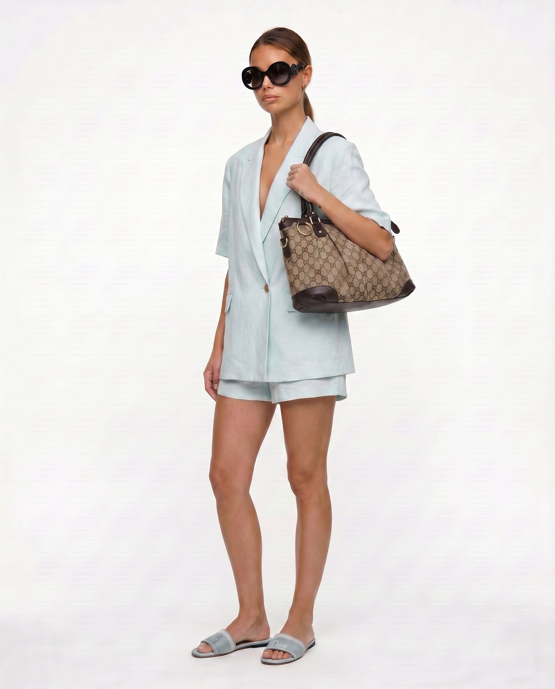 Gucci Sukey Tote Gg Lona Jacquard