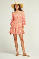 Robe Nikky Flower Coral