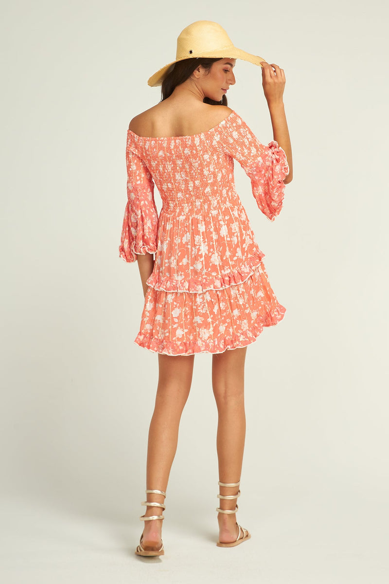 Robe Nikky Flower Coral