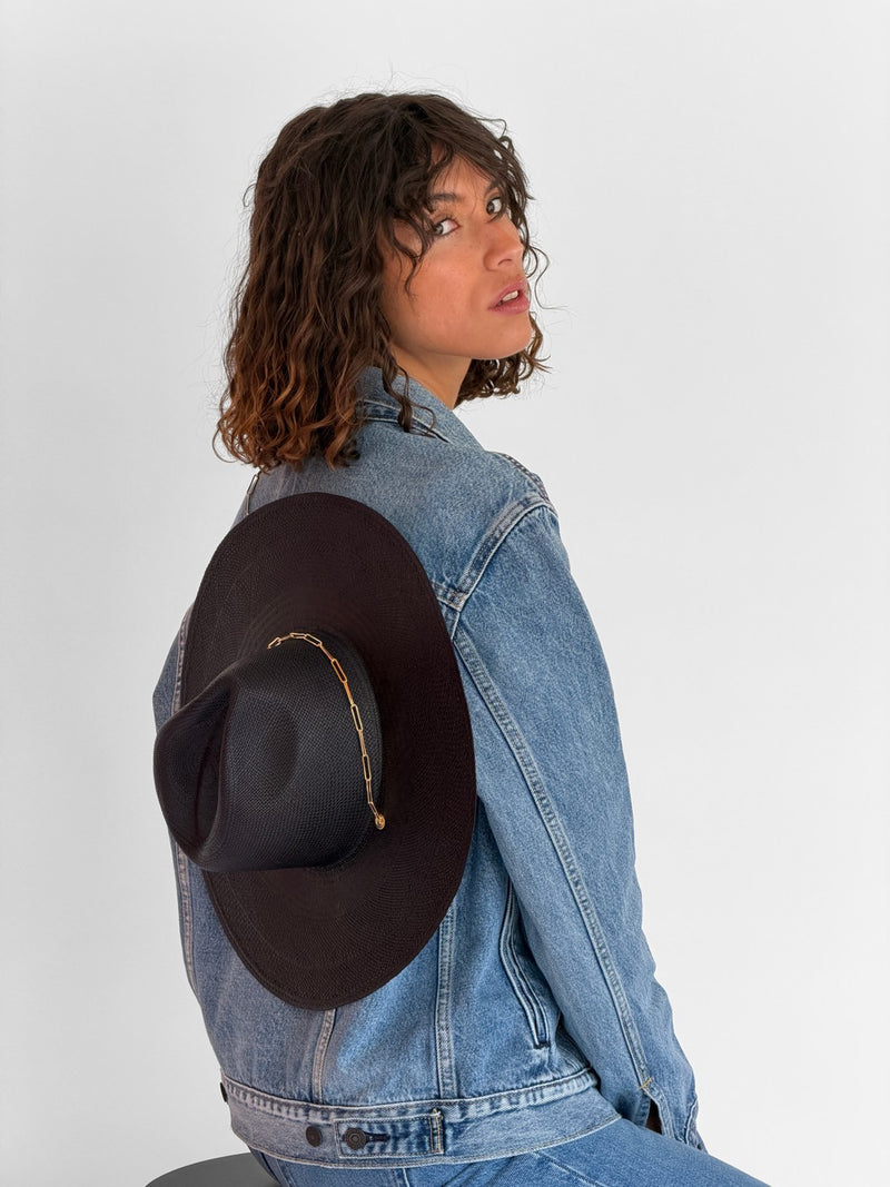 Chapeau Paille Sunny - Black