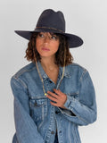 Sunny Straw Hat - Navy