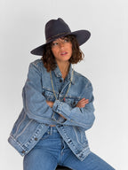 Sunny Straw Hat - Navy