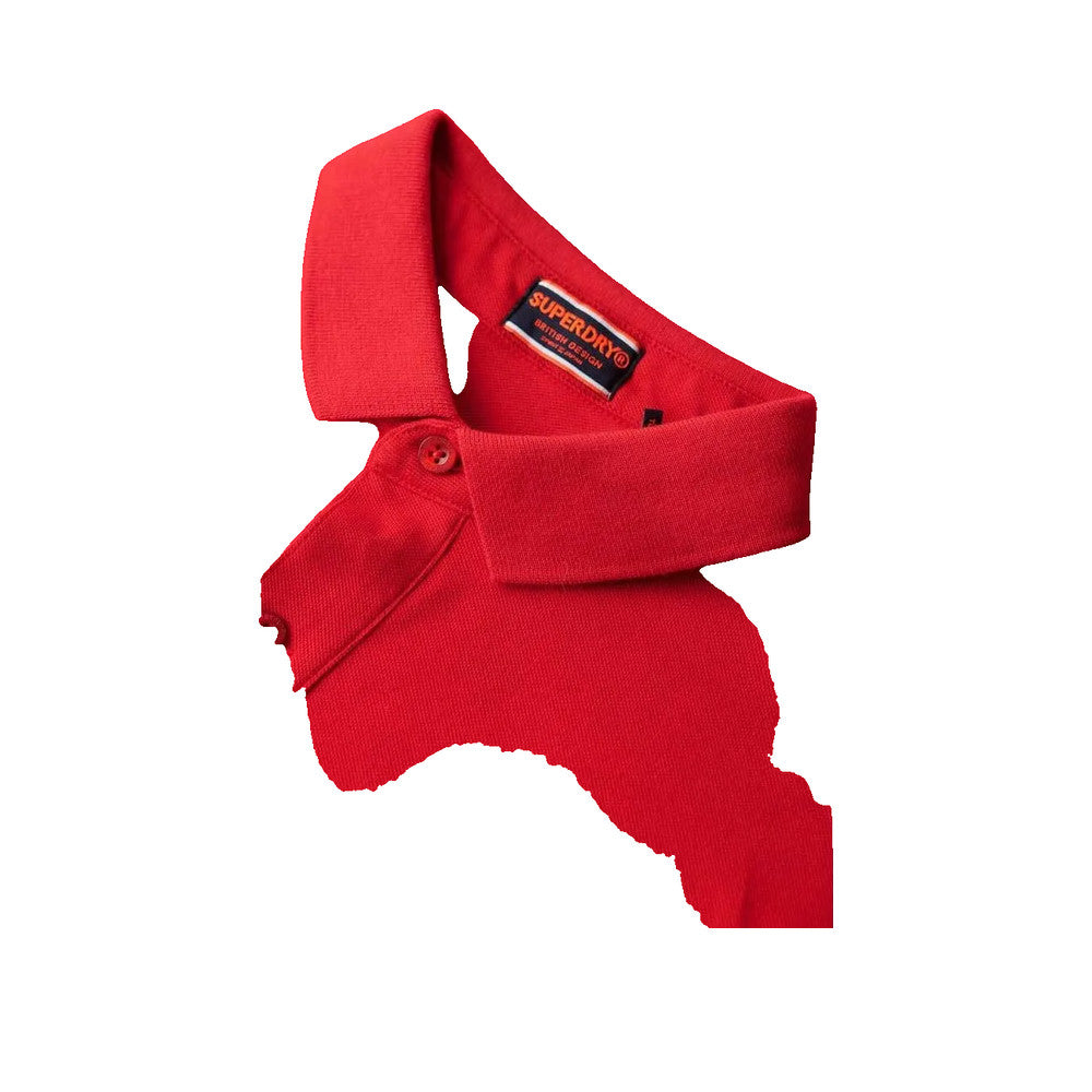 Superdry City Pique - Polo Homme Rouge