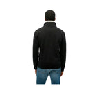 Superdry Essential Logo Henley – Sweatshirt für Herren Schwarz