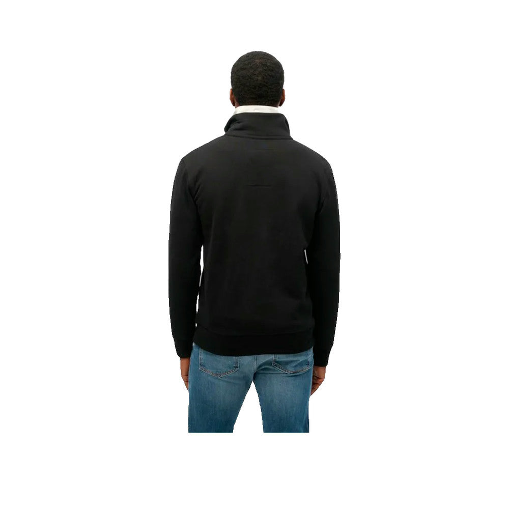 Superdry Essential Logo Henley – Sweatshirt für Herren Schwarz