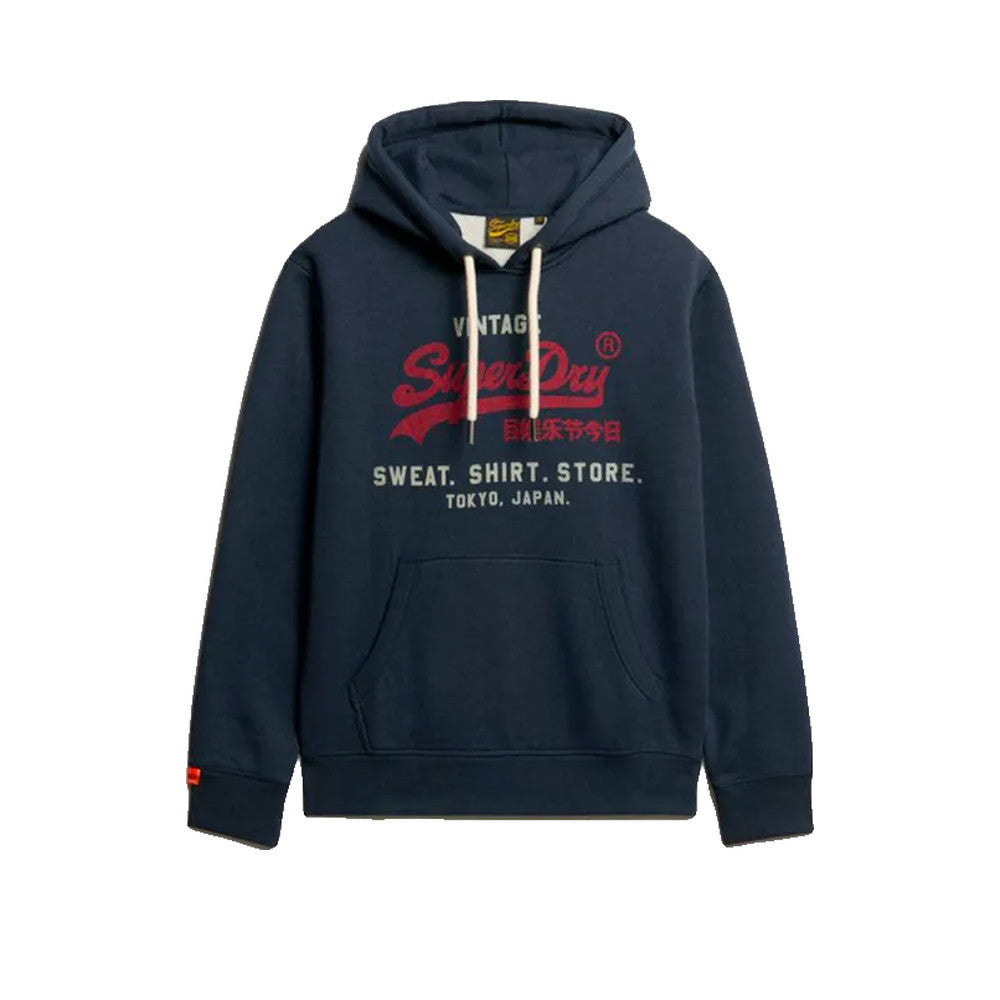 Superdry Vl Heritage - Sweat À Capuche Homme Bleu