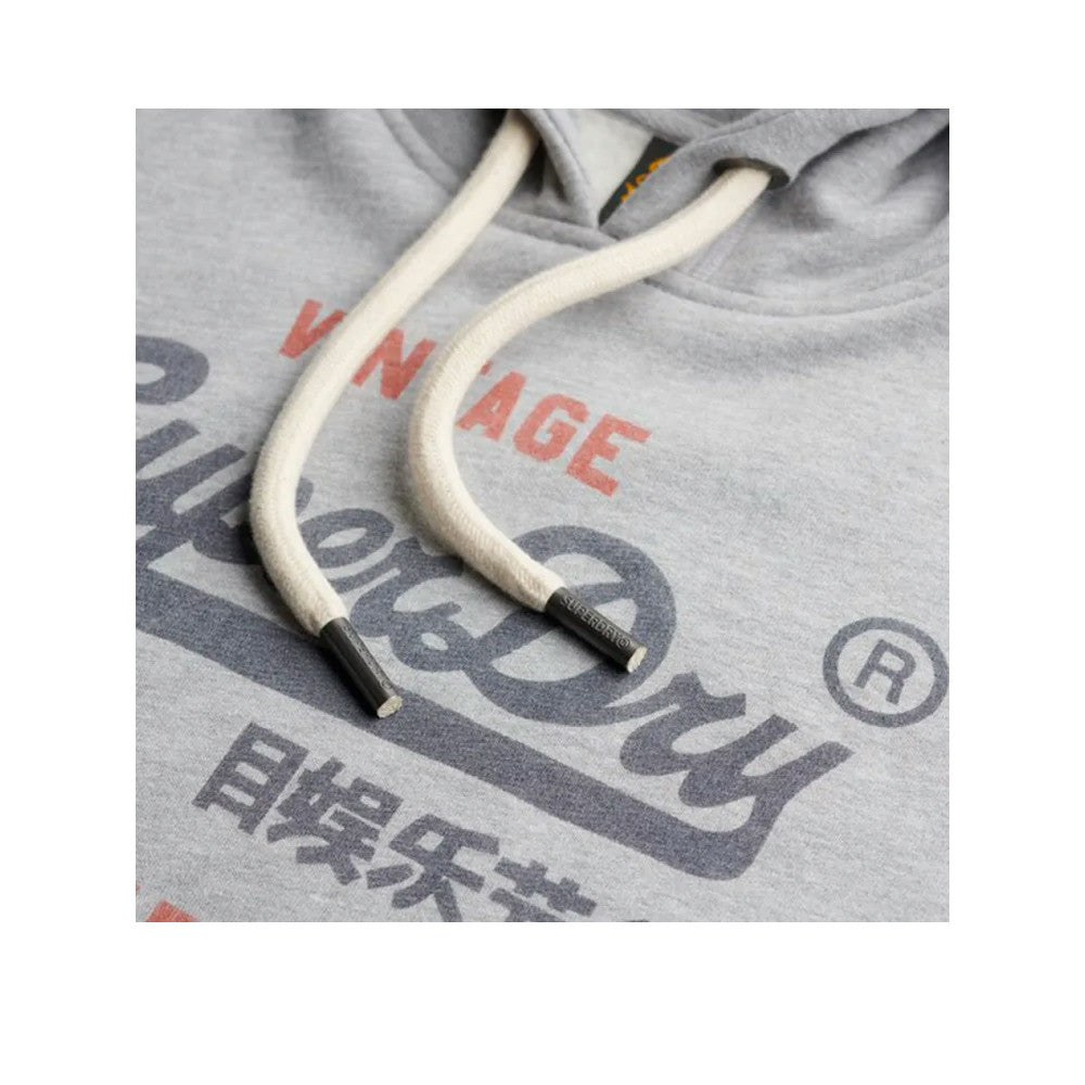 Superdry Vl Heritage – Męska bluza z kapturem szara