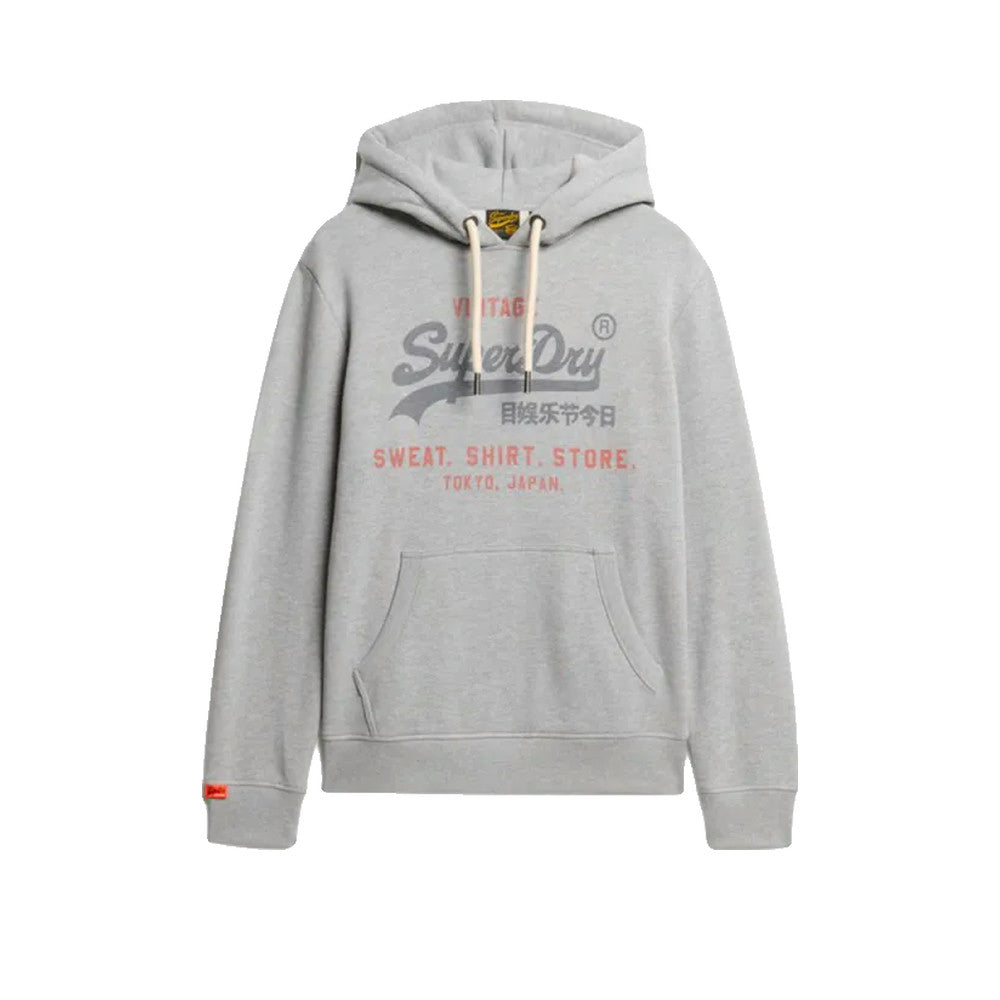 Superdry Vl Heritage – Męska bluza z kapturem szara