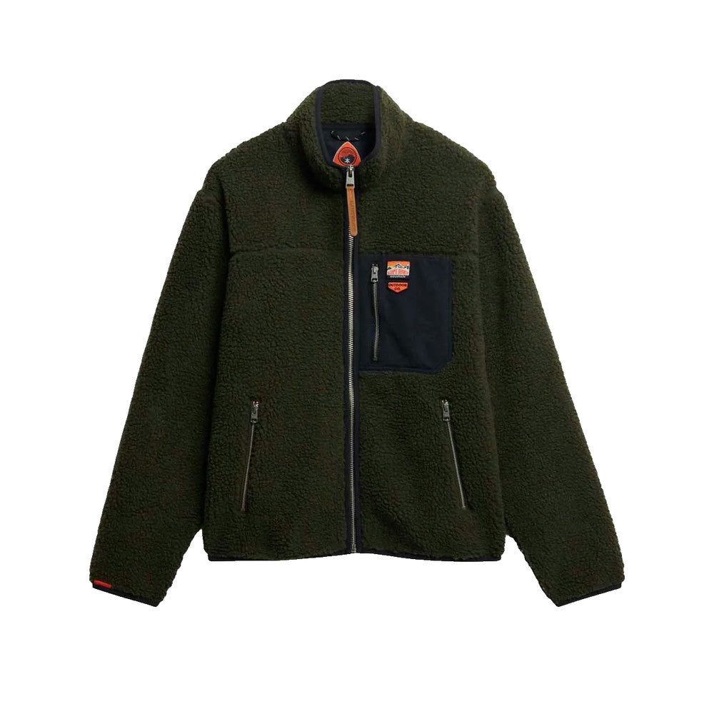 Superdry Vintage – Fleecejacke für Herren Grün
