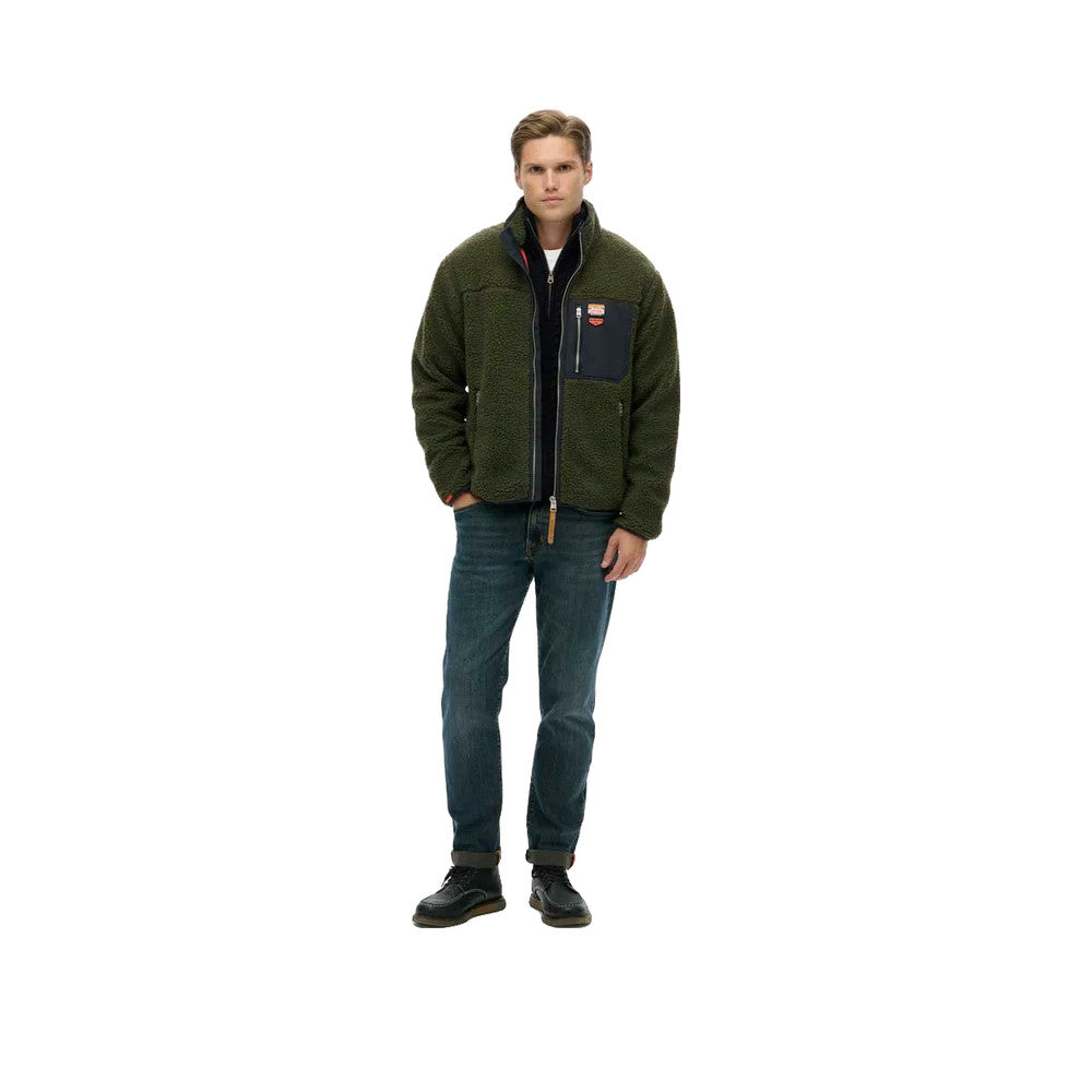 Superdry Vintage – Fleecejacke für Herren Grün