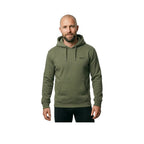 Superdry Essential Logo - Bluza męska z kapturem Zielona