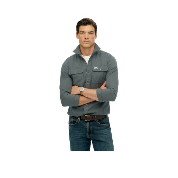 Superdry Trailsman - Camicia Uomo Verde/Grigio