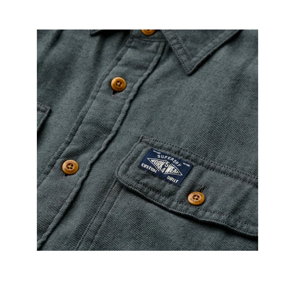 Superdry Trailsman - Koszula męska Zielony/Szary
