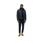 Superdry Fuji Printed - Men's Quilted Jacket Blue