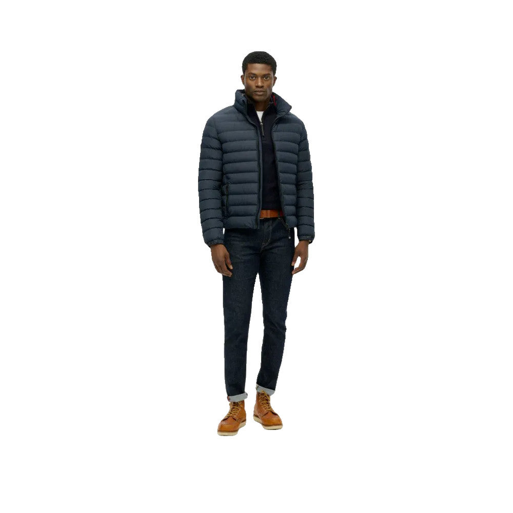 Superdry Fuji Printed - Men's Quilted Jacket Blue