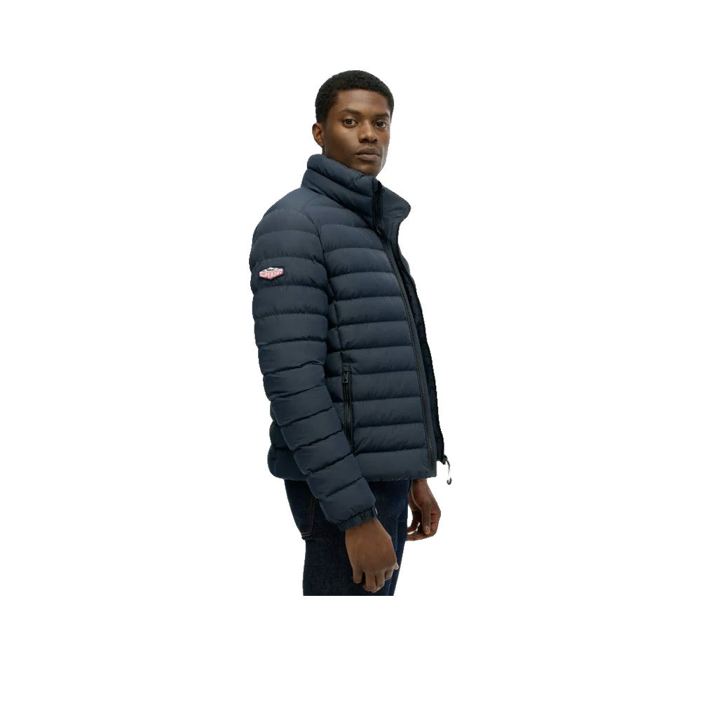 Superdry Fuji Printed - Men's Quilted Jacket Blue
