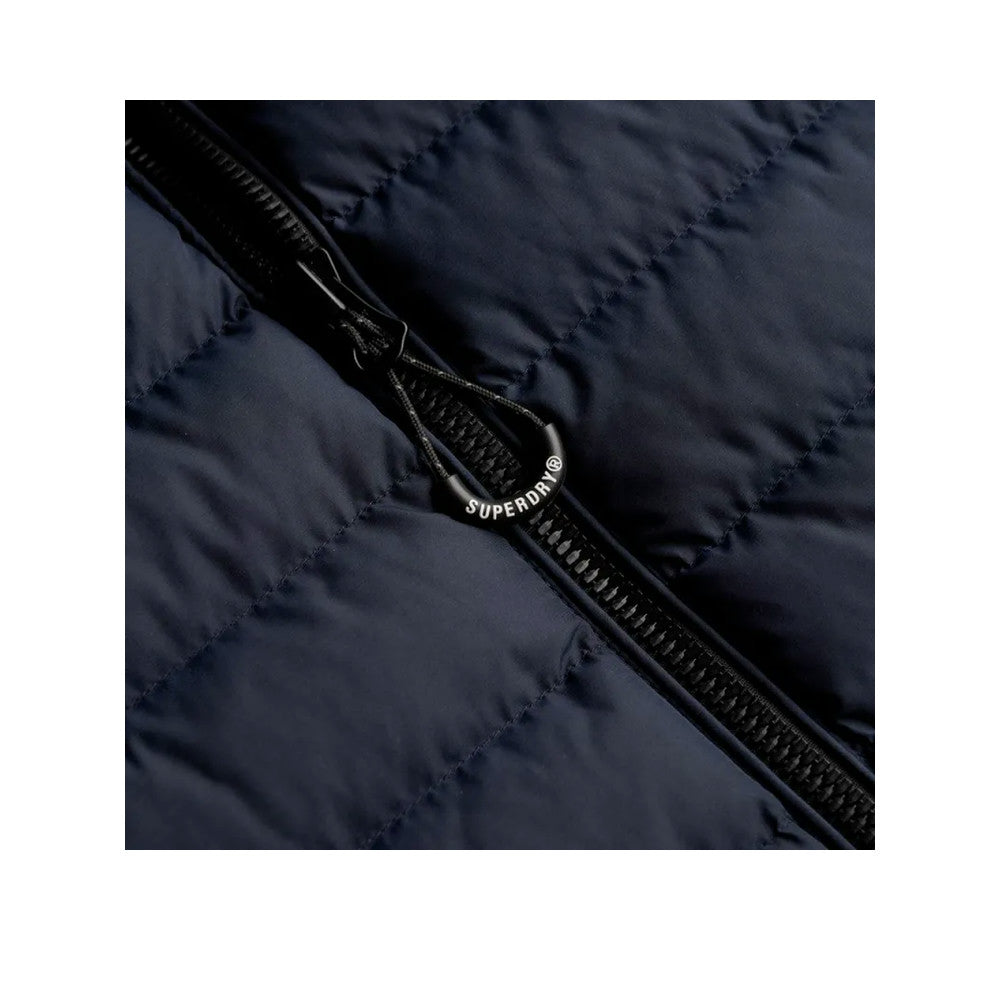 Superdry Fuji Printed - Men's Quilted Jacket Blue