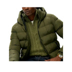 Superdry Hooded Sports Puffer - Veste Matelassée Homme Kaki