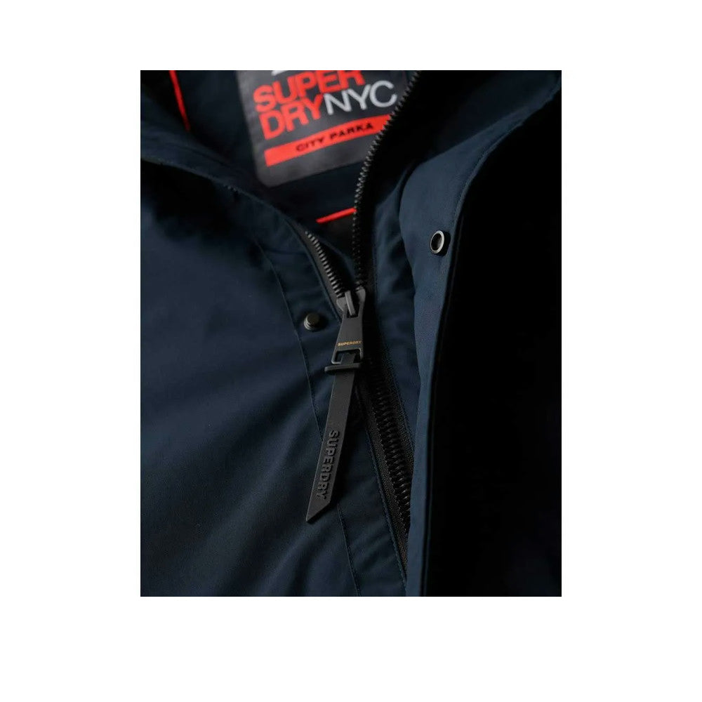 Superdry City Padded Parka Homme Bleu