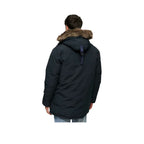 Superdry Everest Faux Fur - Parka Homme Bleu Marine