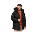 Superdry Everest Longline Baffled - Men's Quilted Jacket Black