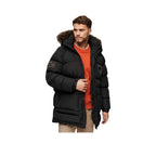 Superdry Everest Longline Baffled - Men's Quilted Jacket Black
