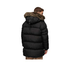 Superdry Everest Longline Baffled - Men's Quilted Jacket Black