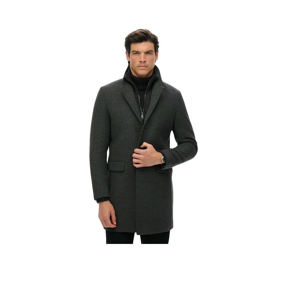 Superdry Town - Manteau Homme Gris