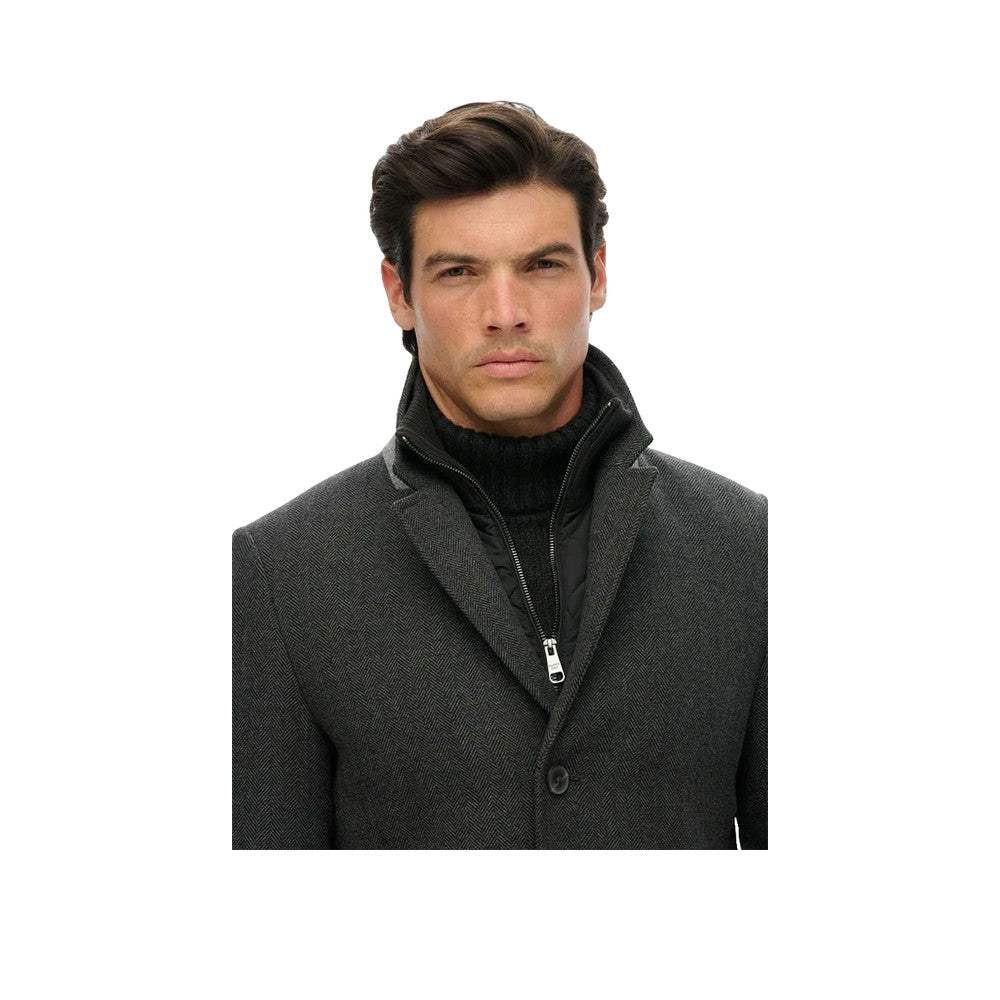 Superdry Town - Manteau Homme Gris