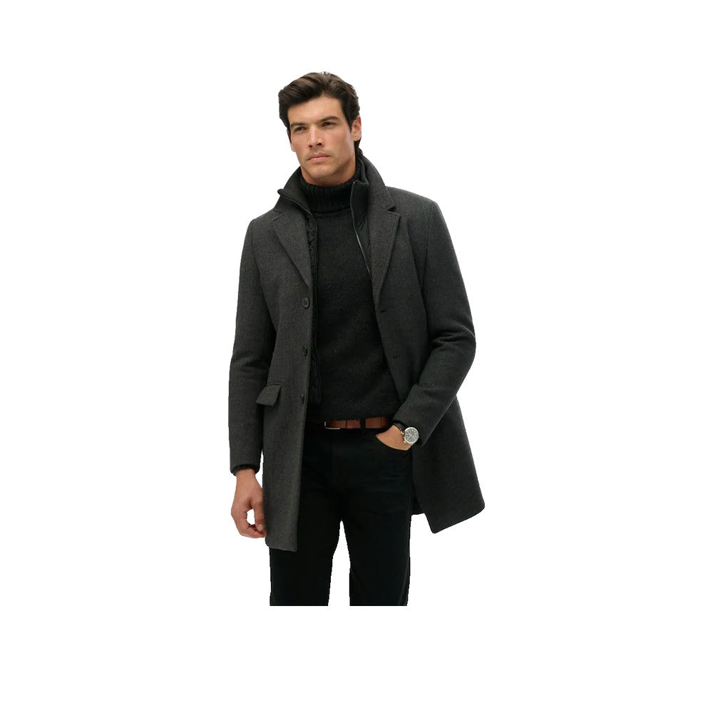 Superdry Town - Manteau Homme Gris
