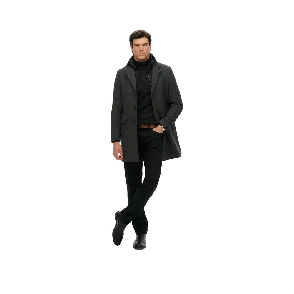 Superdry Town - Manteau Homme Gris