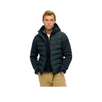 Superdry Storm Knit - Herren-Kapuzenjacke Blau