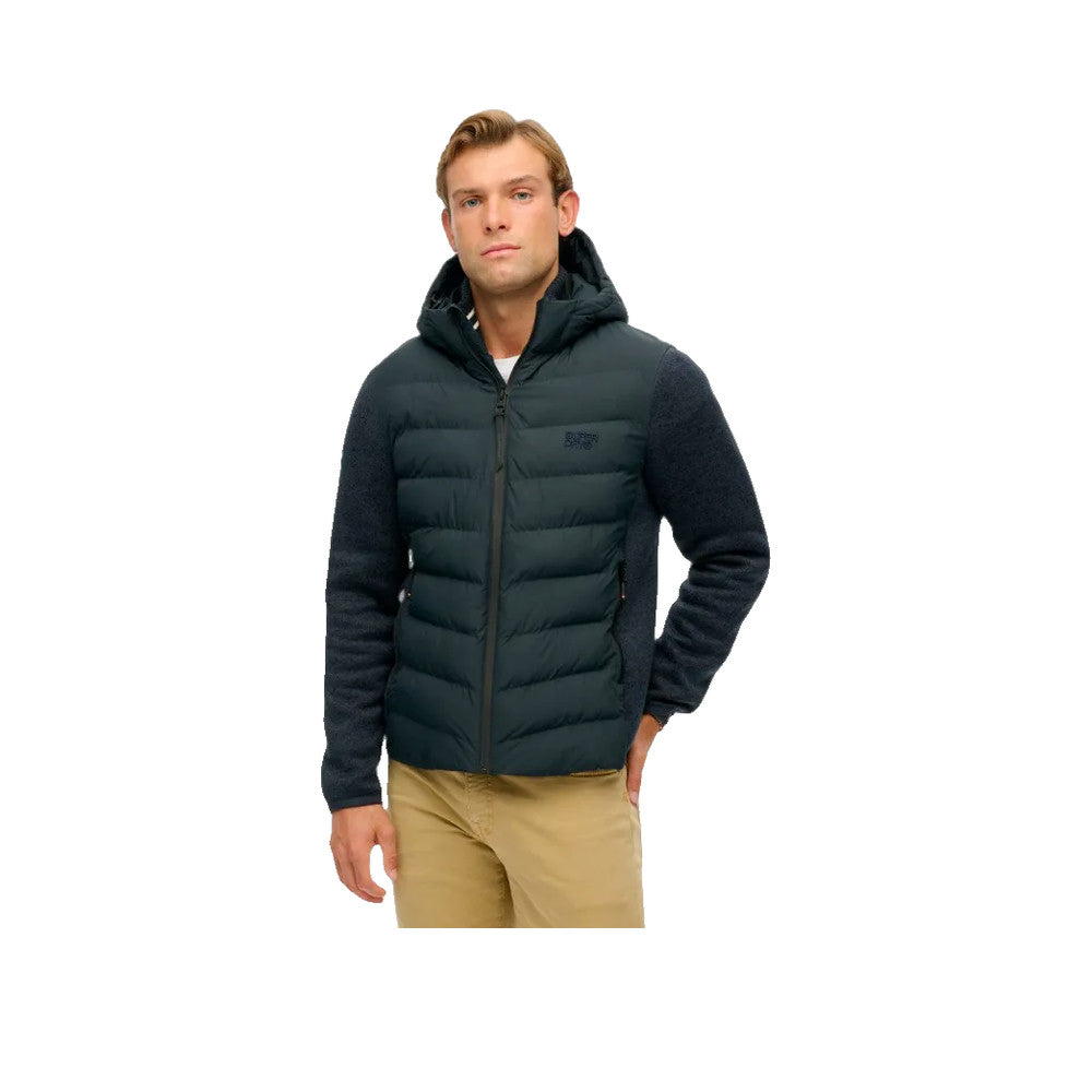 Superdry Storm Knit - Herren-Kapuzenjacke Blau
