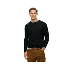 Superdry Essential Slim Fit Crew Jumper - Men's Jumper Black
