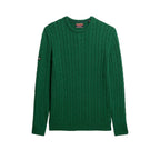 Superdry Classic Cable Knit - Pull Homme Vert