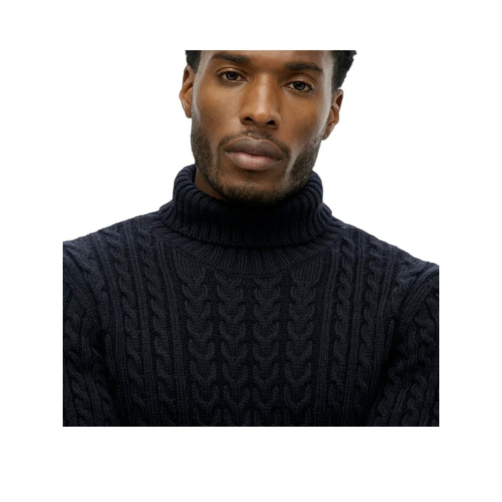 Superdry Jacob Cable - Pull Homme Bleu Marine