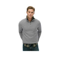 Superdry Half Zip Textured - Striktrøje til mænd Grå