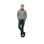 Superdry Half Zip Textured - Striktrøje til mænd Grå