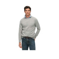 Superdry Wool Blend Sweater - Pull Homme Gris