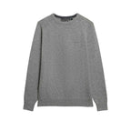 Superdry Wool Blend Sweater - Pull Homme Gris