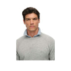 Superdry Wool Blend Sweater - Pull Homme Gris