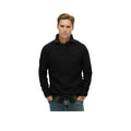Superdry Wool Blend Sweater - Pull Homme Gris