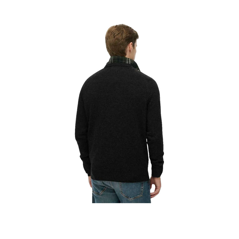 Superdry Wool Blend Sweater - Pull Homme Gris