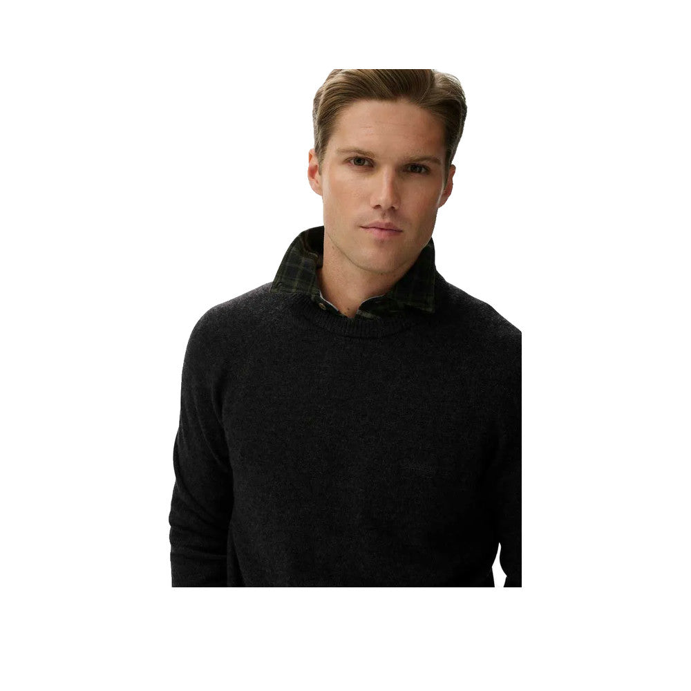 Superdry Wool Blend Sweater - Pull Homme Gris