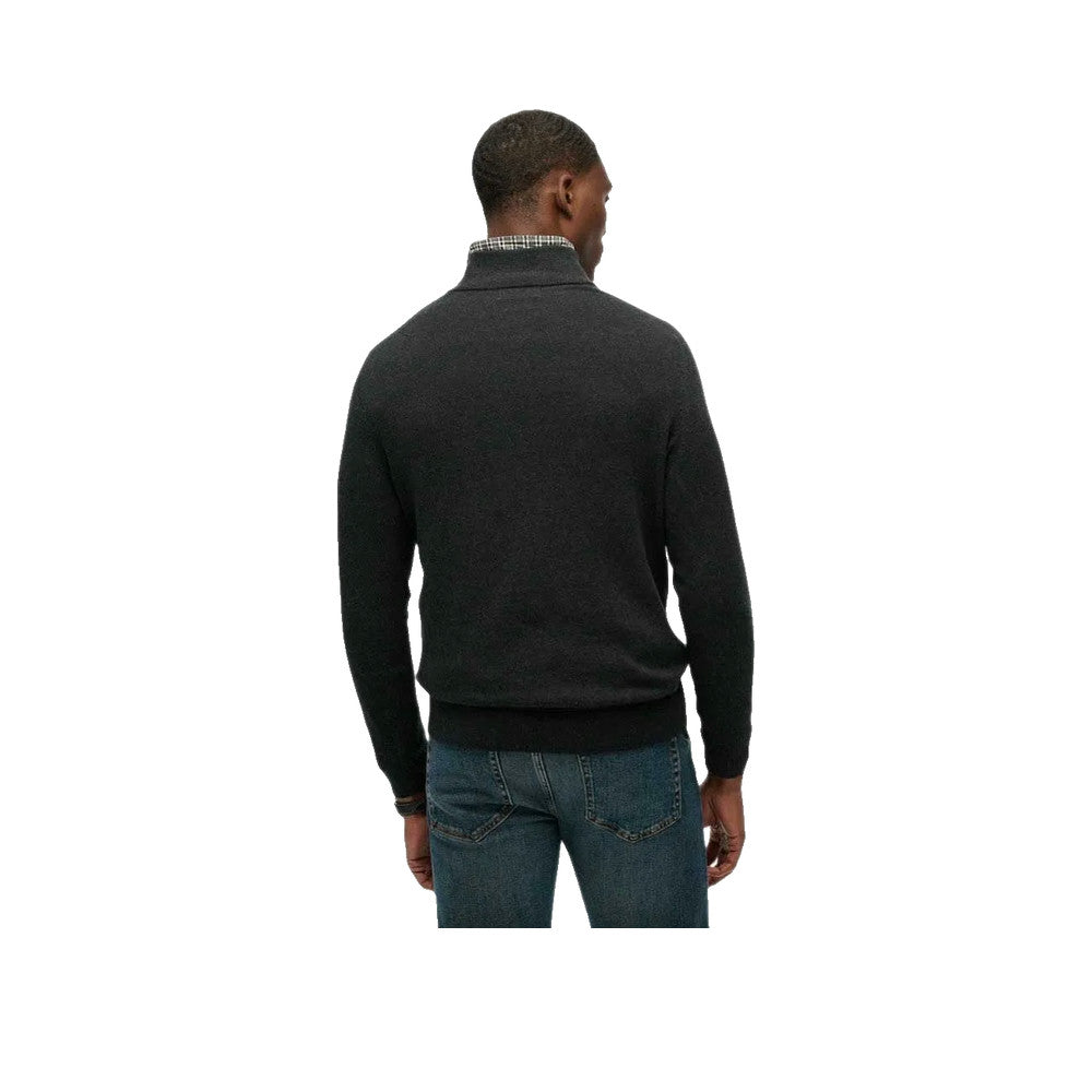 Superdry Essentials Half Zip - Pull Homme Noir